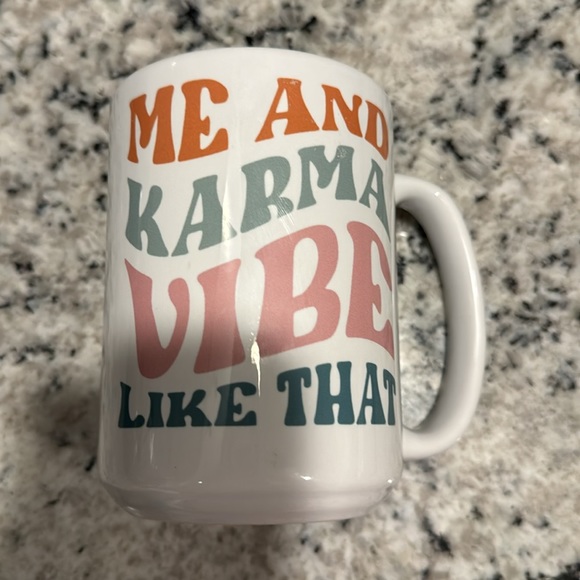 Me and Karma Vibe Like That Taylor Swift 15 oz Mug - Picture 3 of 4